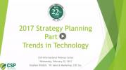 Strategy Planning, Part II Trends in Technology