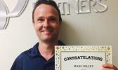 Join Us In Congratulating Our Q4 Employee Of The Quarter:  Marc Gillet